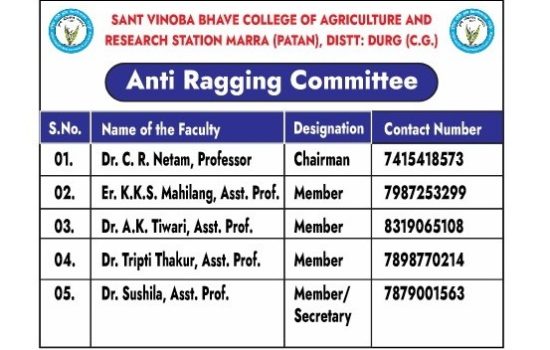 Antiragging Committee